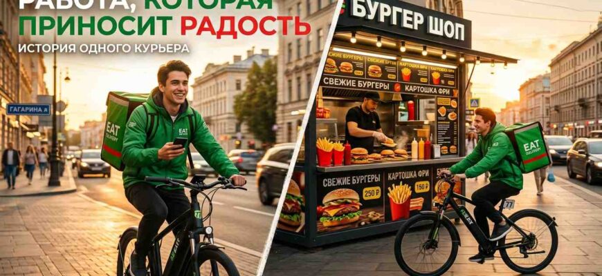 Курьер Яндекс.Еды на электровелосипеде и работник Burger King — вакансии 2026 в России, Беларуси, Казахстане и Узбекистане
