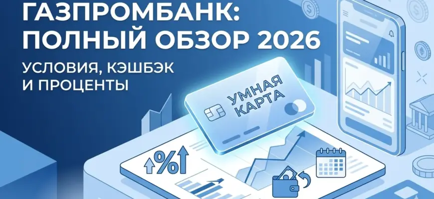 Газпромбанк дебетовая «Умная карта»: полный обзор условий в 2026 году