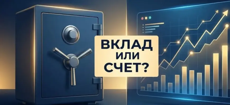 Банковский вклад или накопительный счет, сравнение условий 2026 года