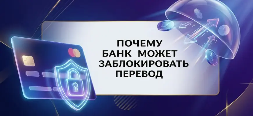 Почему банк может заблокировать перевод: причины и что делать