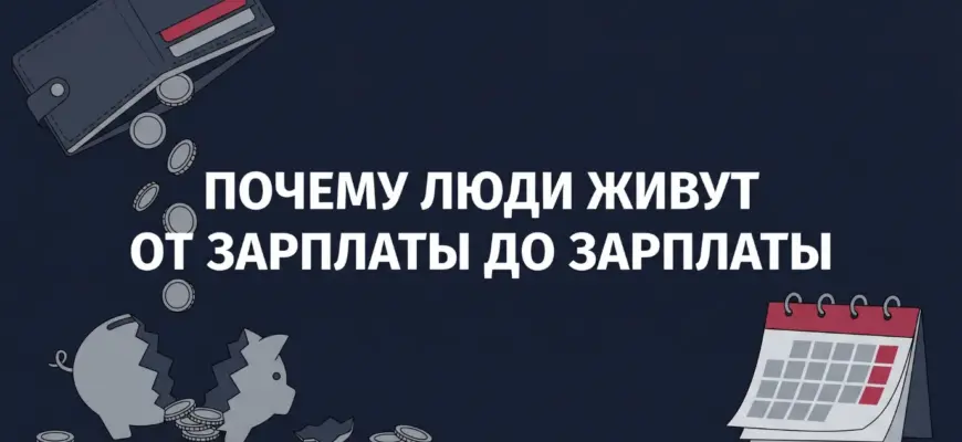 Почему люди живут от зарплаты до зарплаты