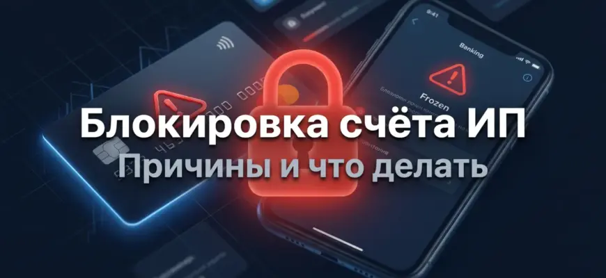 Блокировка счёта ИП — причины и что делать