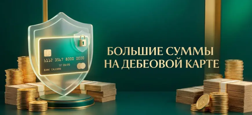 Можно ли хранить большие суммы на дебетовой карте