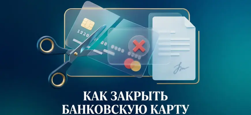 Как закрыть банковскую карту правильно