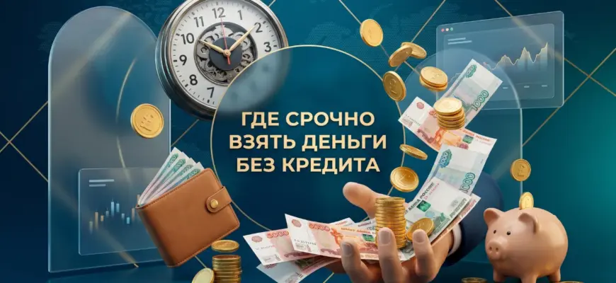 Где срочно взять деньги без кредита