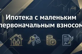 Как взять ипотеку с маленьким первоначальным взносом в 2026 году