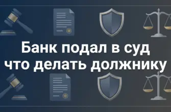Что делать если банк подал в суд за долг по кредиту — пошаговая инструкция для должника