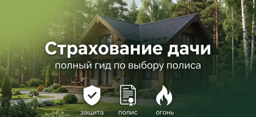 Страхование дачи в 2026 году — как выбрать полис, рассчитать стоимость и получить выплату