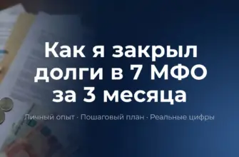 Как я закрыл долги в 7 МФО за 3 месяца — личный опыт погашения займов