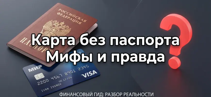 Можно ли оформить карту без паспорта — мифы и правда