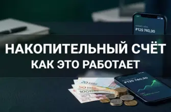 Накопительный счёт — как это работает: деньги и смартфон с растущим балансом