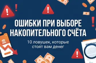 Ошибки при выборе накопительного счёта — 10 ловушек, которые стоят вам денег