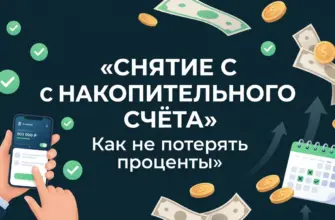 Можно ли снять деньги с накопительного счёта без потери процентов