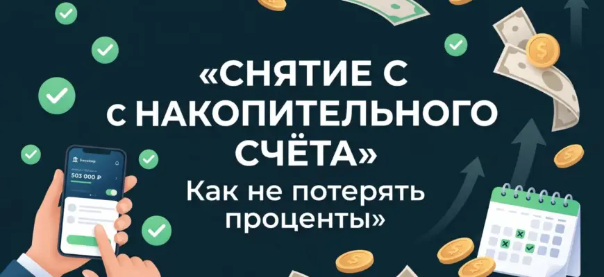Можно ли снять деньги с накопительного счёта без потери процентов