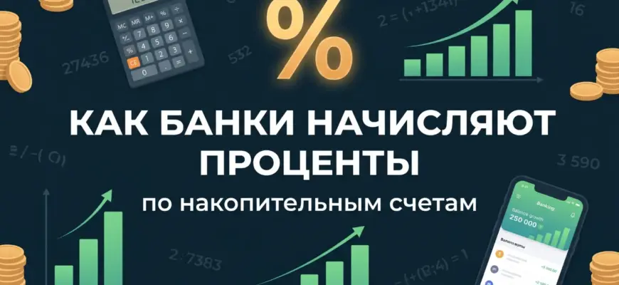Как банки начисляют проценты по накопительным счетам — схемы и примеры 2026
