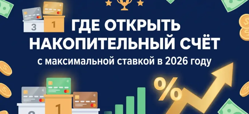 Где открыть накопительный счёт с максимальной ставкой в 2026 году — топ банков РФ