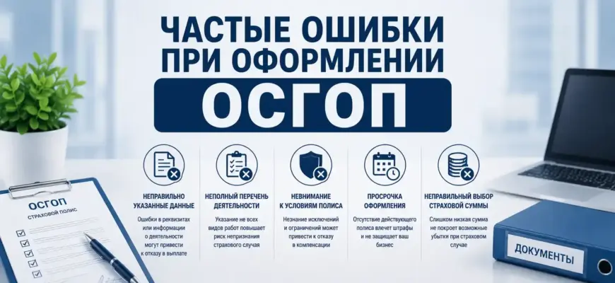 Ошибки при оформлении ОСГОП — как не потерять деньги