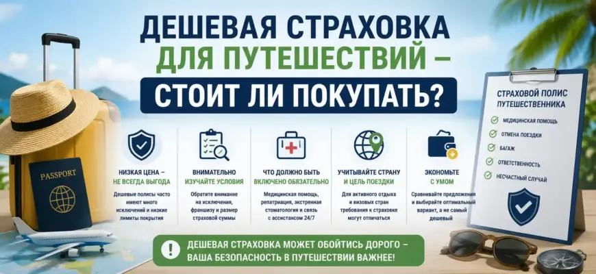 Дешевая страховка для путешествий — стоит ли покупать