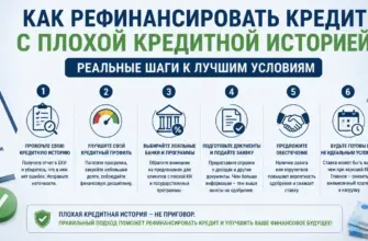 Как рефинансировать кредит с плохой кредитной историей