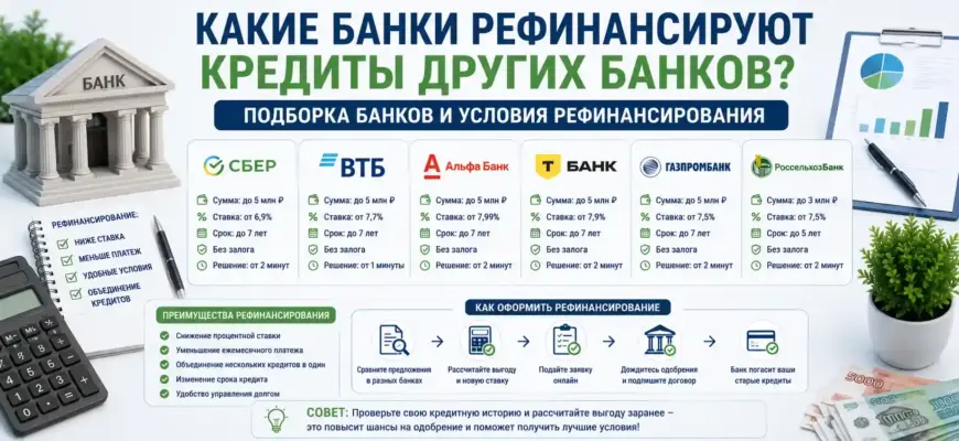 Какие банки рефинансируют кредиты других банков в 2026 году