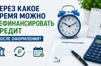 Через какое время можно рефинансировать кредит