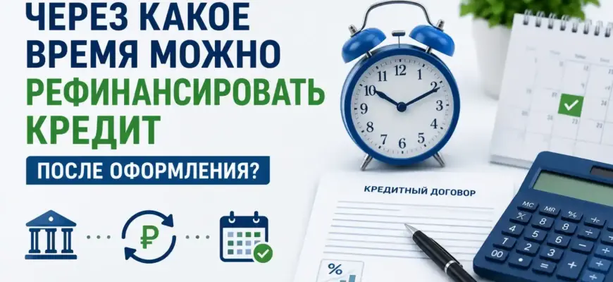 Через какое время можно рефинансировать кредит