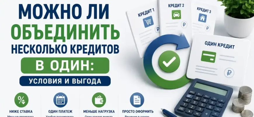 Можно ли объединить несколько кредитов в один