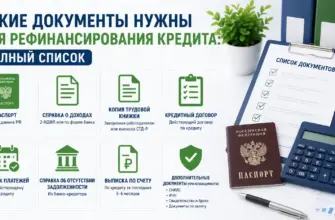 Какие документы нужны для рефинансирования кредита