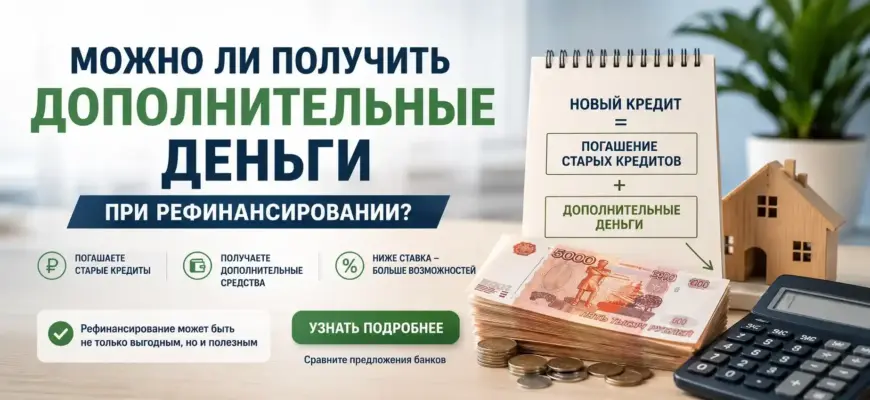 Можно ли получить дополнительные деньги при рефинансировании