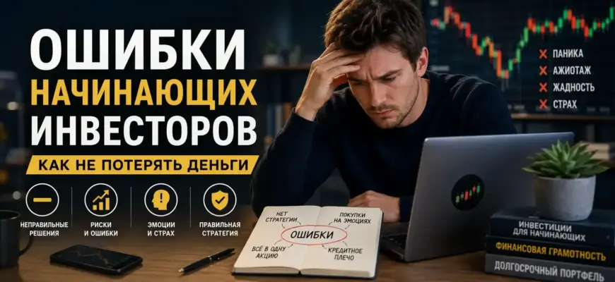 Ошибки начинающих инвесторов: как не потерять деньги