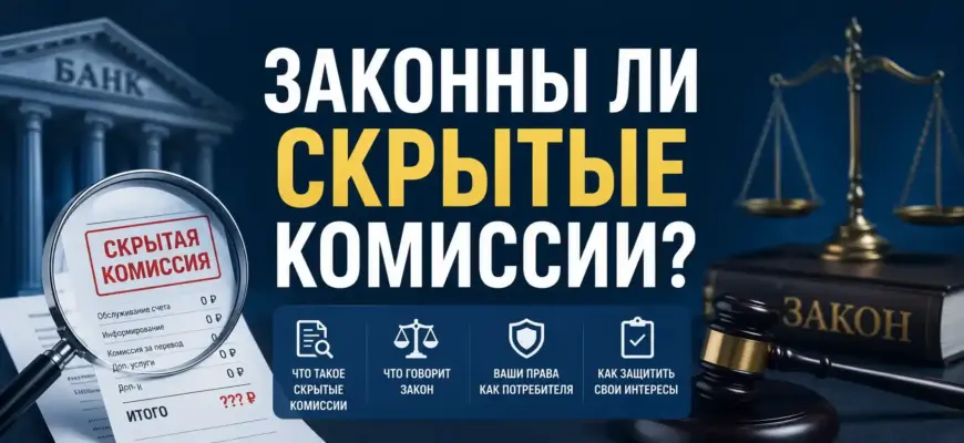 Законны ли скрытые комиссии банков — юридический разбор