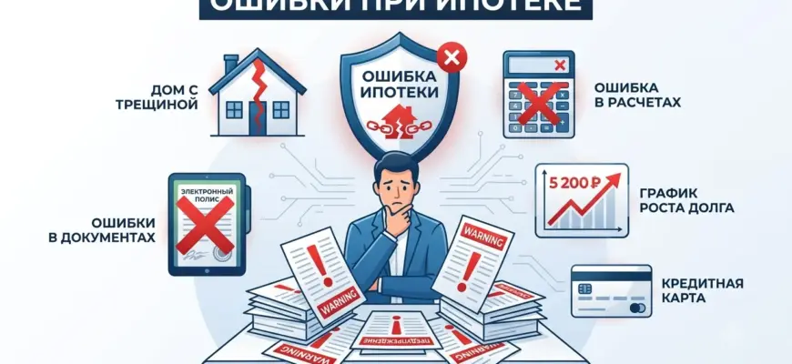 Ошибки при оформлении ипотеки — как избежать