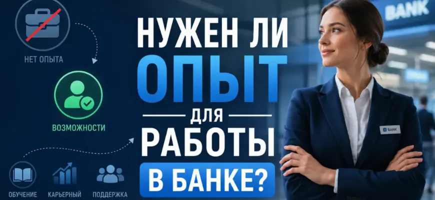 Нужен ли опыт для работы в банке — полный гид