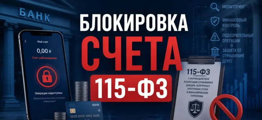 Блокировка счета по 115-ФЗ — что делать и как разблокировать
