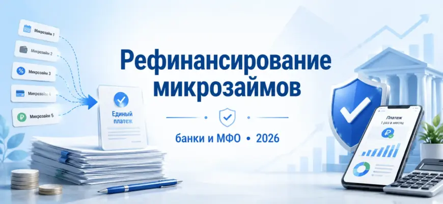Рефинансирование микрозаймов и долгов перед МФО в 2026 году